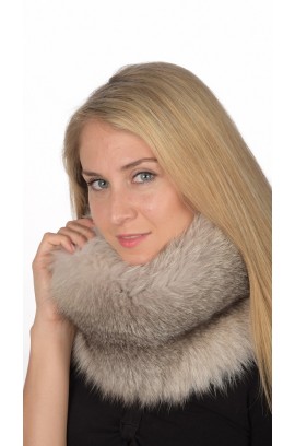 Grey Fox Fur Neck Warmer